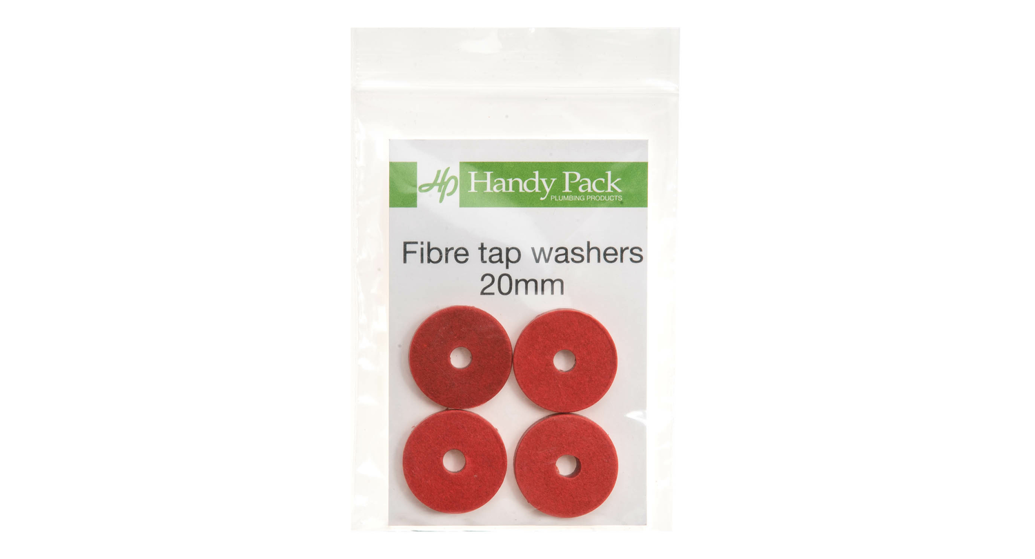 Fibre Tap Washer 20mm in packaging