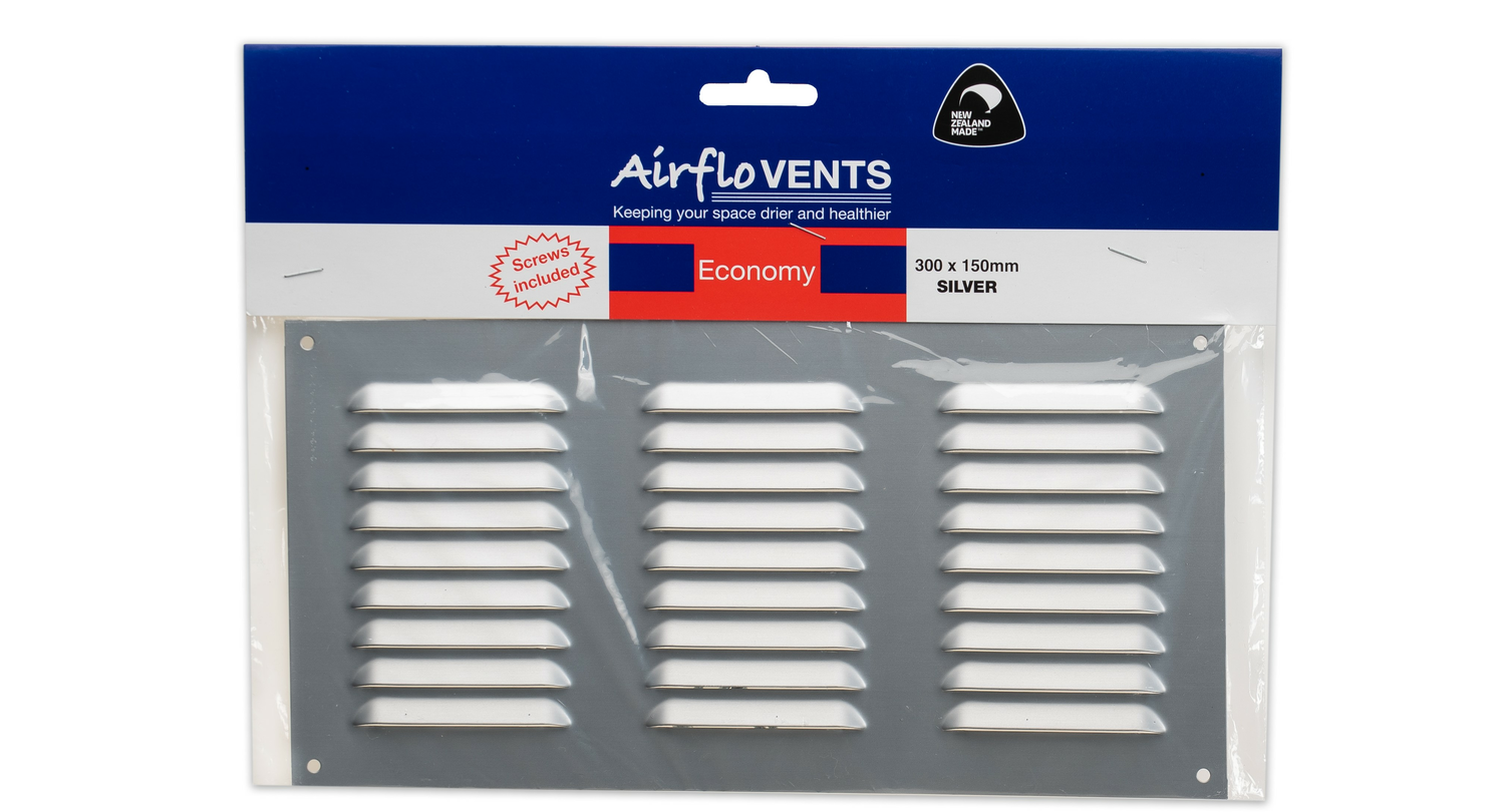 Airflo Vent 300mm x 150mm Silver A46AEVS3015